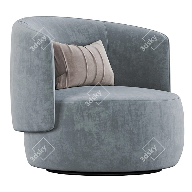 Elegant Swivel Chair - Jane 3D model image 1