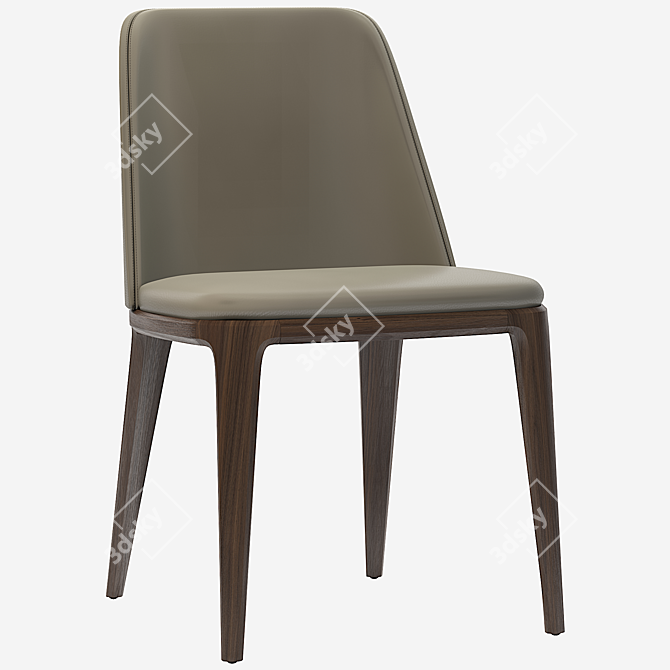 Luxurious Grace Chair: Classic Elegance 3D model image 1