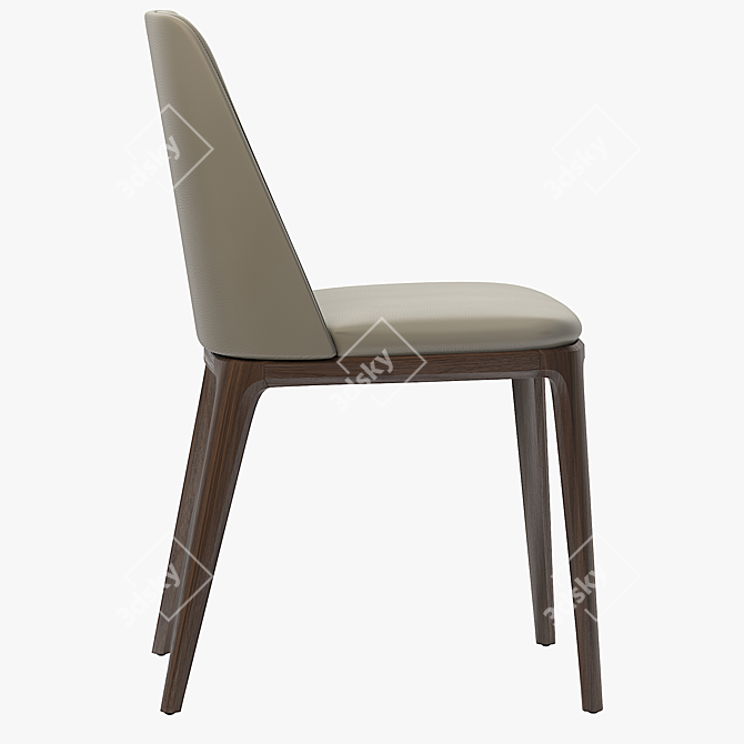 Luxurious Grace Chair: Classic Elegance 3D model image 3