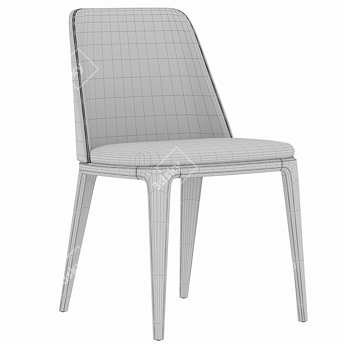 Luxurious Grace Chair: Classic Elegance 3D model image 6