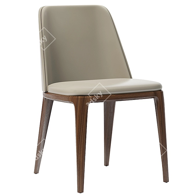 Luxurious Grace Chair: Classic Elegance 3D model image 7