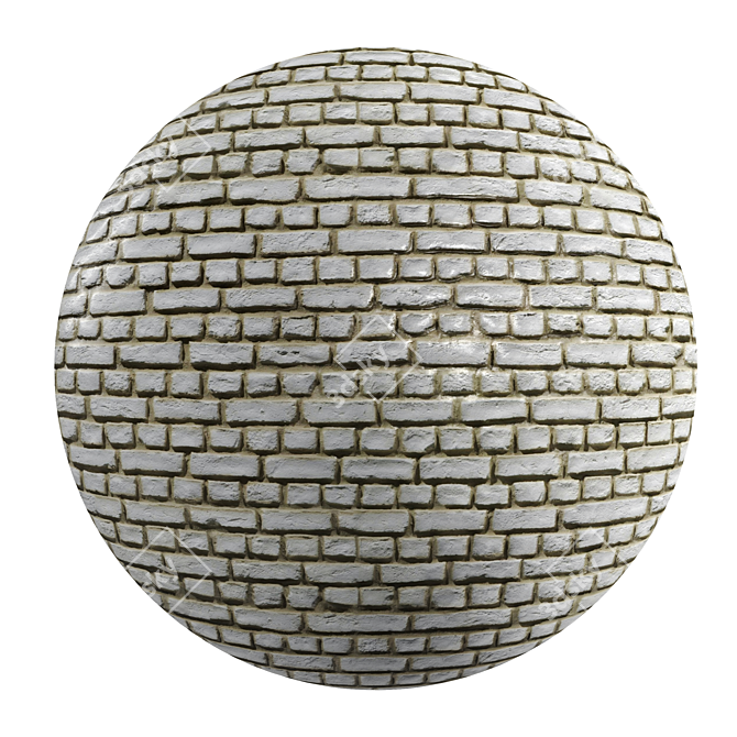 Urban Loft Gravel Brick: PBR Seamless Textures 3D model image 1