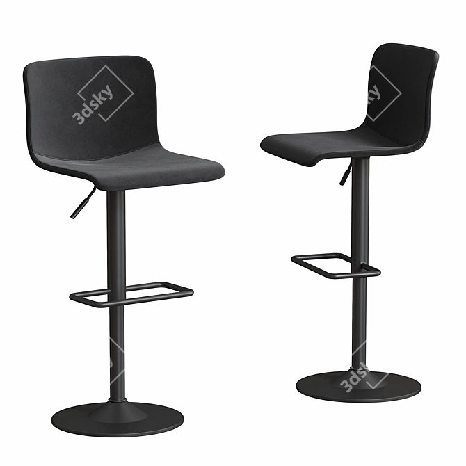 Sleek and Stylish Sean Bar Stools 3D model image 1