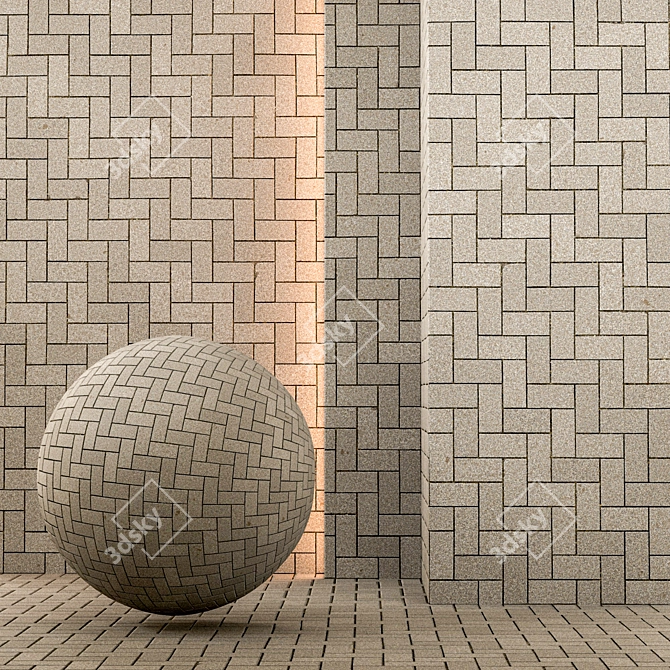 Seamless Floor Texture Pack 3D model image 1