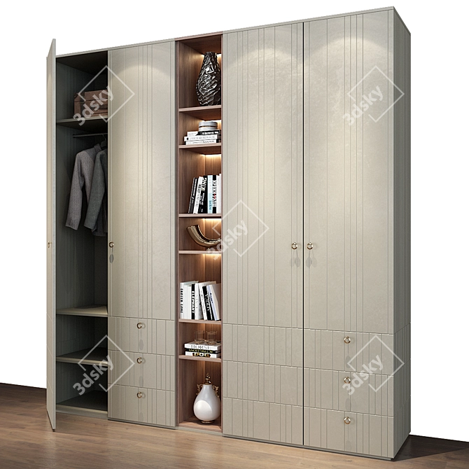 Modular Decor Wardrobe | 78 3D model image 3