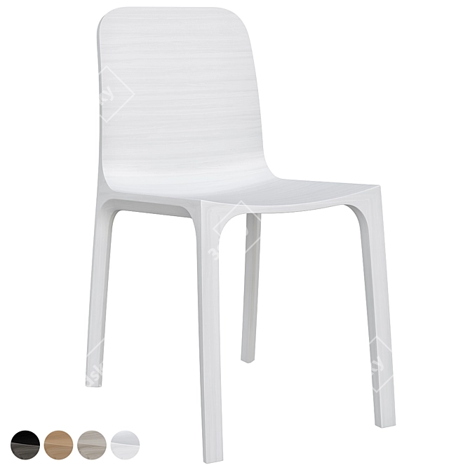 Stylish Frida 752 Chair: A Modern Masterpiece 3D model image 6