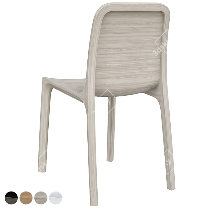 Stylish Frida 752 Chair: A Modern Masterpiece 3D model image 7