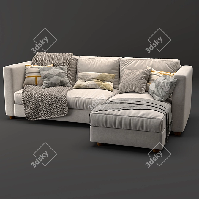 Modern IKEA Finnala Sofa 3D model image 2