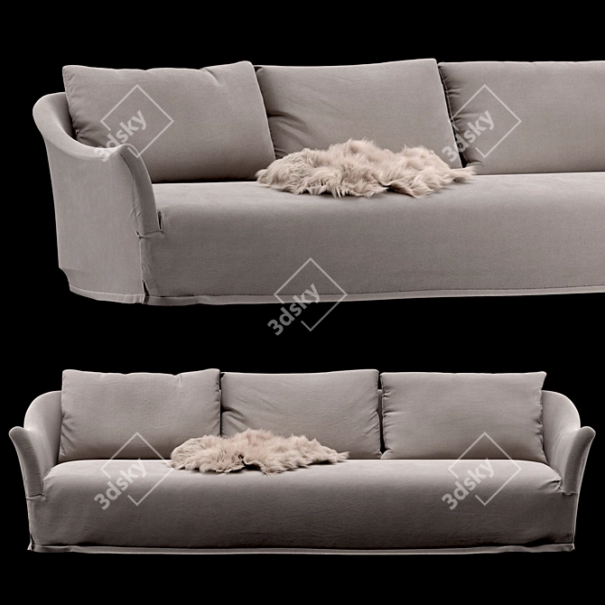 Elegant Classic Sofa: Oliver Gustav 3D model image 1