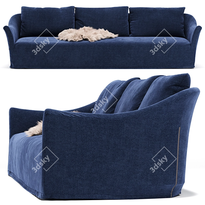 Elegant Classic Sofa: Oliver Gustav 3D model image 3