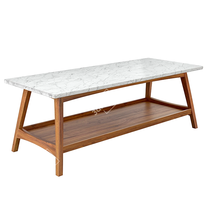 Reeve Mid-Century Coffee Table 3D model image 1