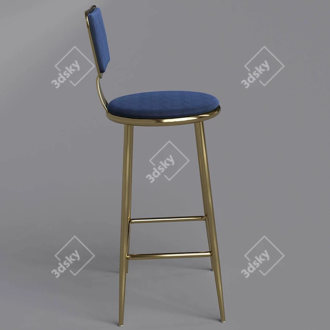 Ber&Ba Bar Chair - Stylish and Sturdy 3D model image 2