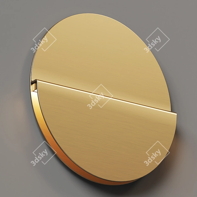 Plateau LED Wall Sconce: Modern Elegance 3D model image 2