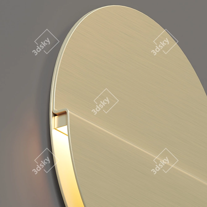 Plateau LED Wall Sconce: Modern Elegance 3D model image 3