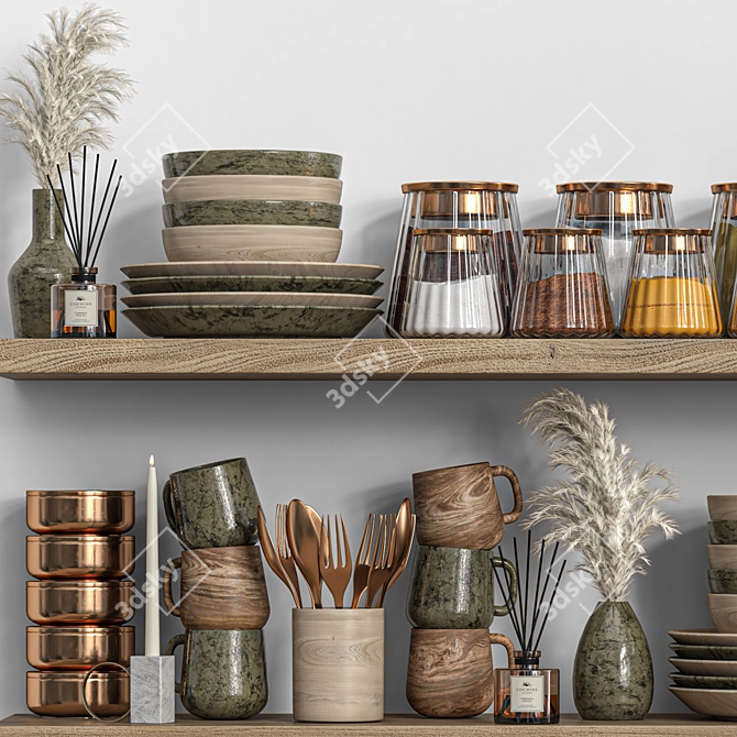 2015 Kitchen Accessories Set 3D model image 3