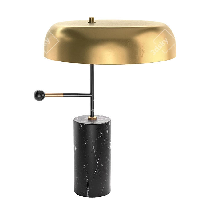 Elegant Stoltz Marble Table Lamp 3D model image 1