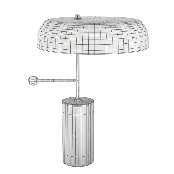 Elegant Stoltz Marble Table Lamp 3D model image 2