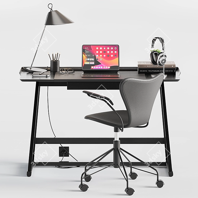 Modern Office Essentials: Workstation & Accessories 3D model image 9