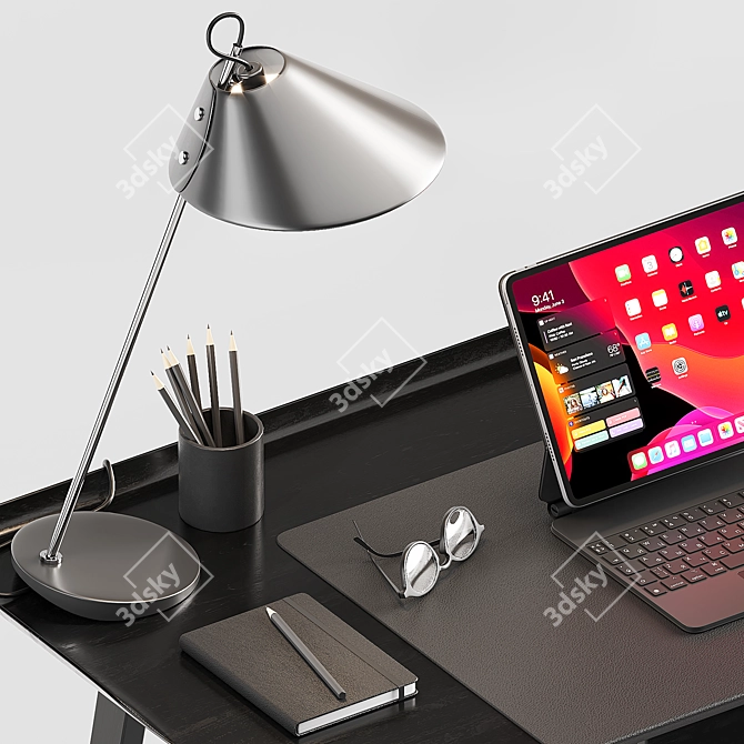 Modern Office Essentials: Workstation & Accessories 3D model image 10