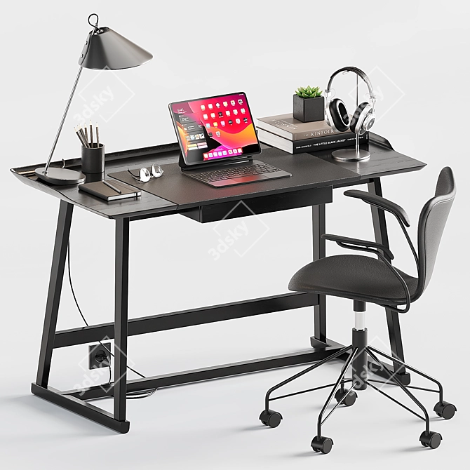 Modern Office Essentials: Workstation & Accessories 3D model image 11