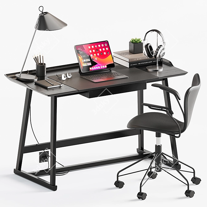 Modern Office Essentials: Workstation & Accessories 3D model image 1