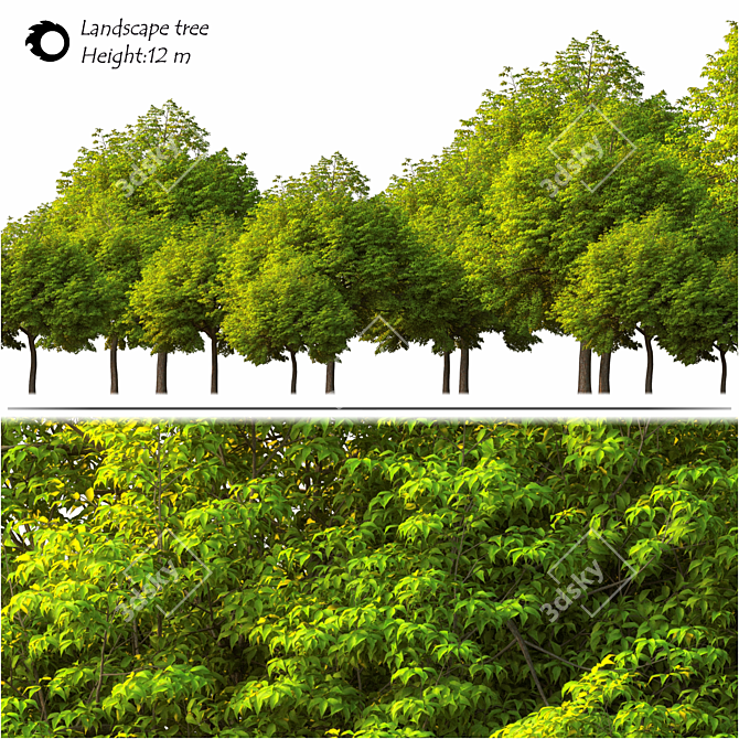 Sculpted Landscape Tree - 2014 Design 3D model image 2