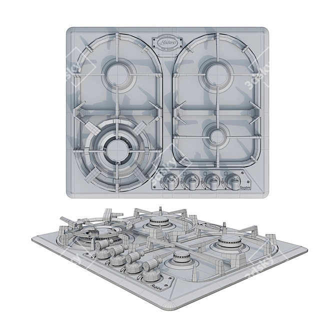 Kaiser KG Turbo Gas Hob 3D model image 5