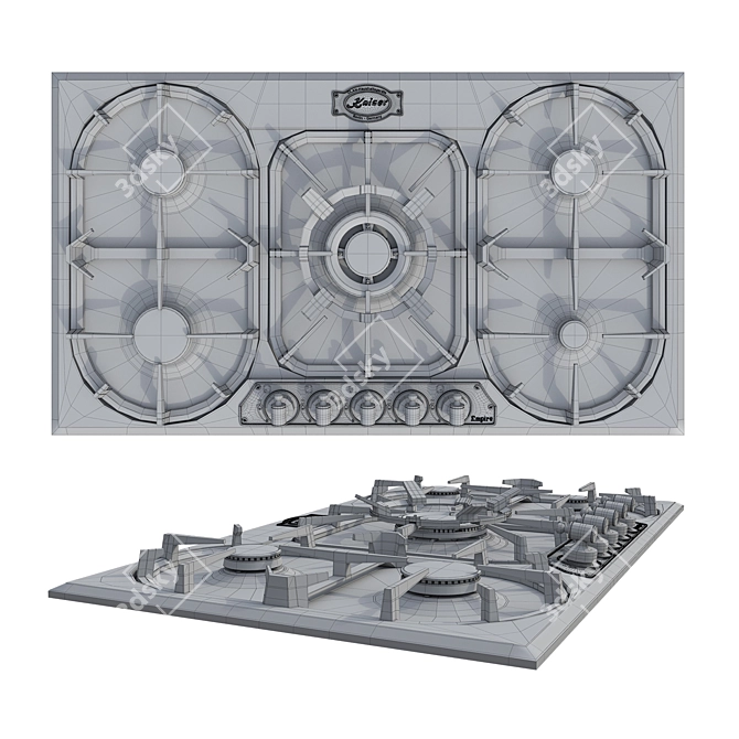 Kaiser KG Turbo Gas Hob 3D model image 10