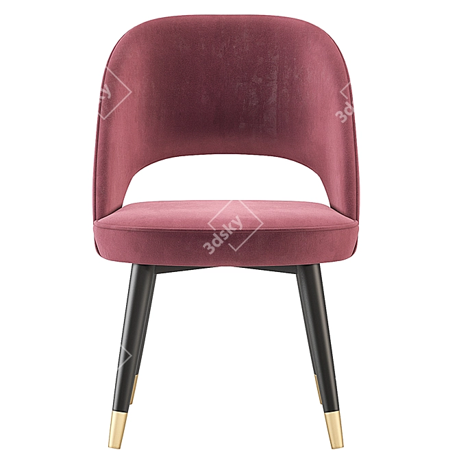 Colette Baxter Velvet Chair 3D model image 6
