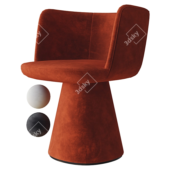 Flair O' Chair: A Stylish Statement 3D model image 1