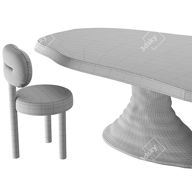 Monument Valley Inspired Dining Set 3D model image 7