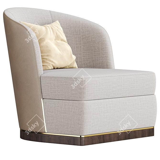 Modern Comfort: 'Micheal' Armchair 3D model image 1