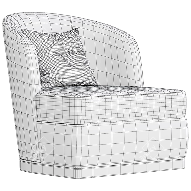 Modern Comfort: 'Micheal' Armchair 3D model image 5