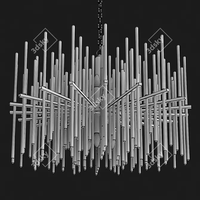 Elegant Crystal Chandelier - 85cm 3D model image 3