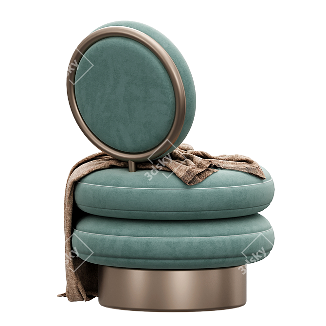 Elegant Grace Armchair: Perfectly Sized 3D model image 3