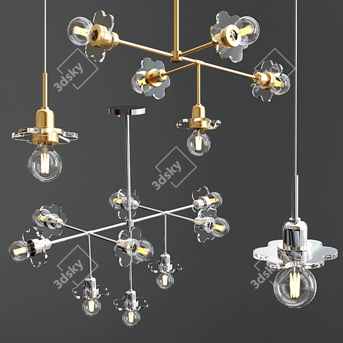 Modern Alexa Lighting Collection 3D model image 2