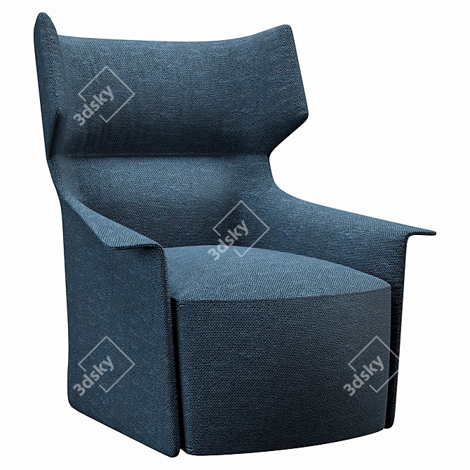 Elegant Santa Monica Armchair 3D model image 1