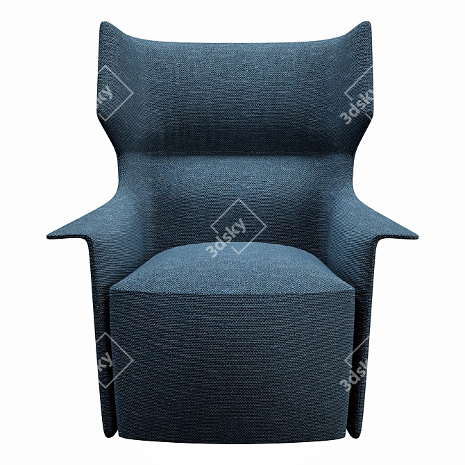 Elegant Santa Monica Armchair 3D model image 2