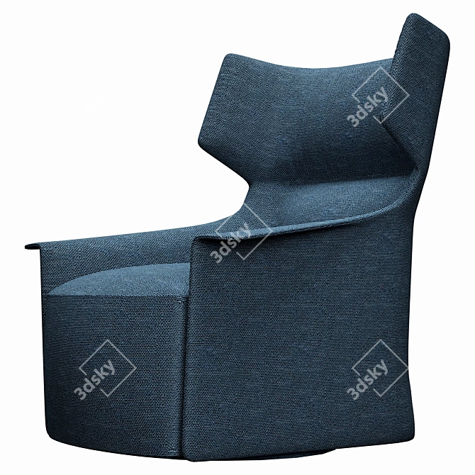 Elegant Santa Monica Armchair 3D model image 3