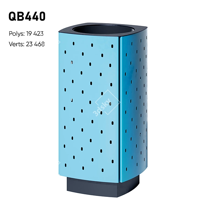 Durable Waste Bins: QUINBIN 3D model image 2