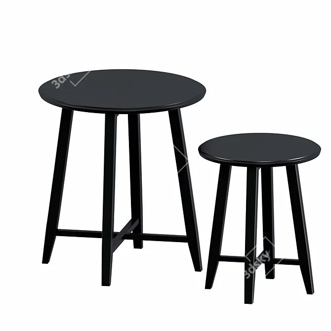 Modern 2-Piece KRAGSTA Table Set 3D model image 1