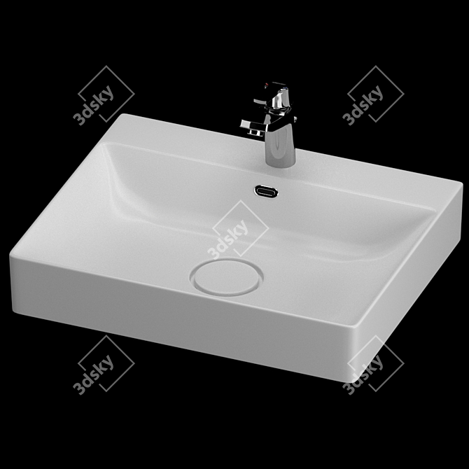 Clever Basin Set with Mixers 3D model image 2