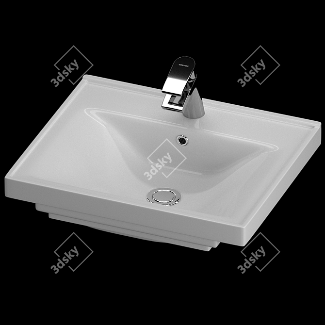 Clever Basin Set with Mixers 3D model image 3