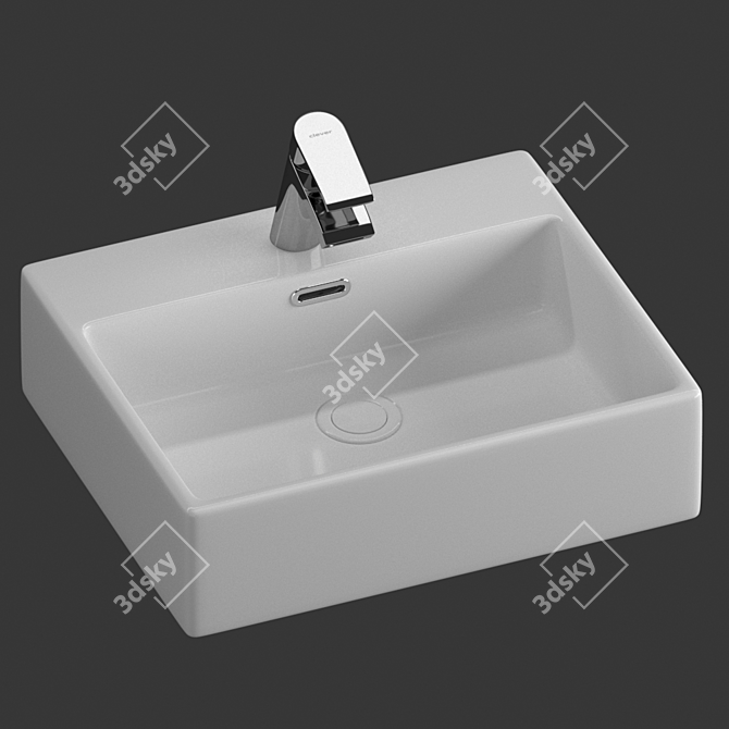 Clever Washbasin Set: 4 Mixers 3D model image 3