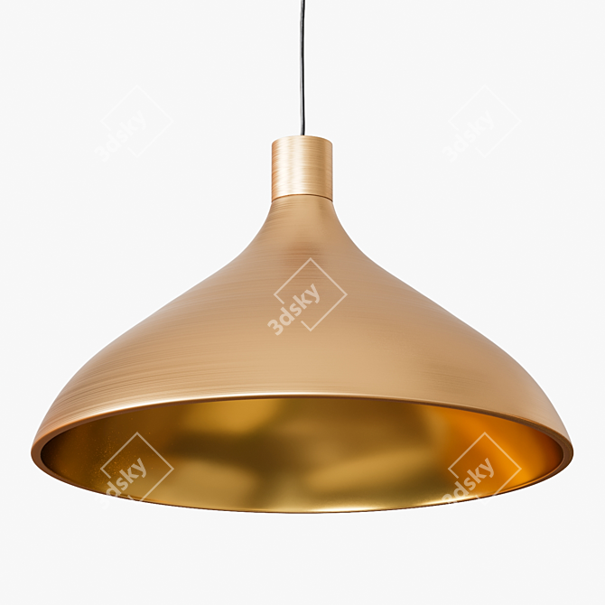 Title: Sleek Swell Pendant Light 3D model image 7