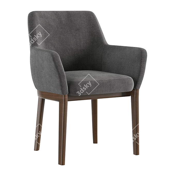 Elegant Devon Chair: Molteni MC 3D model image 2