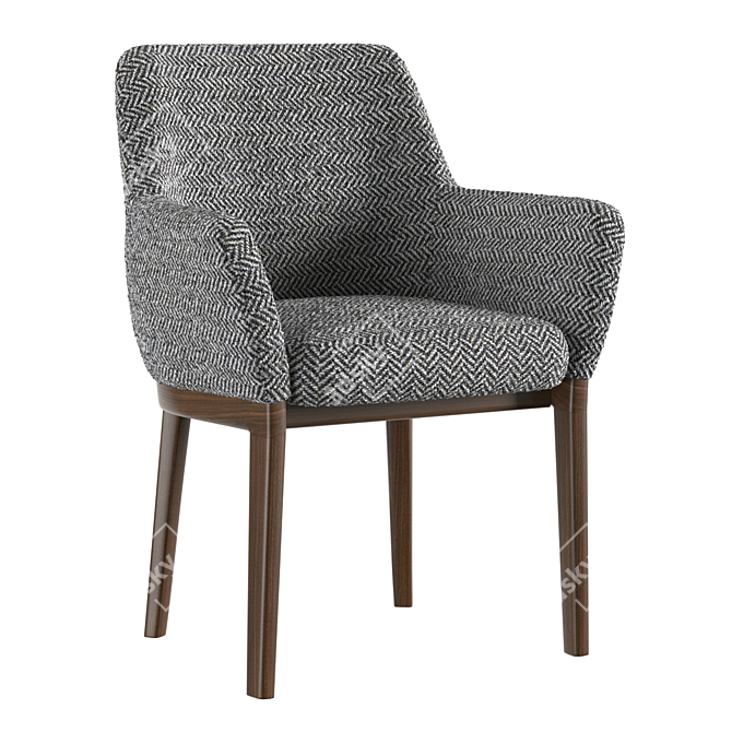 Elegant Devon Chair: Molteni MC 3D model image 3