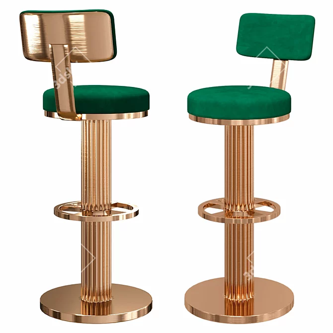 Customizable One Prive Atlas Bar Stool 3D model image 1