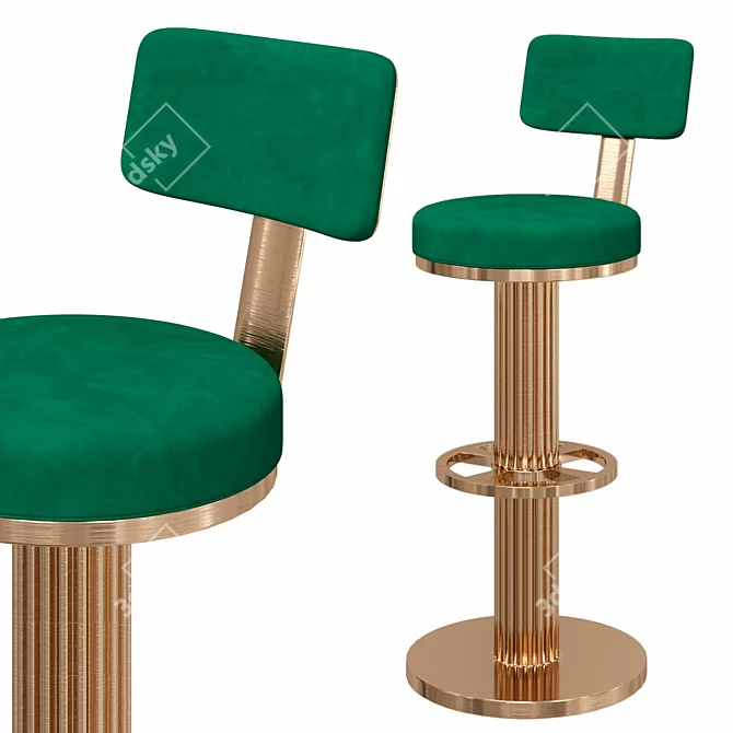 Customizable One Prive Atlas Bar Stool 3D model image 2