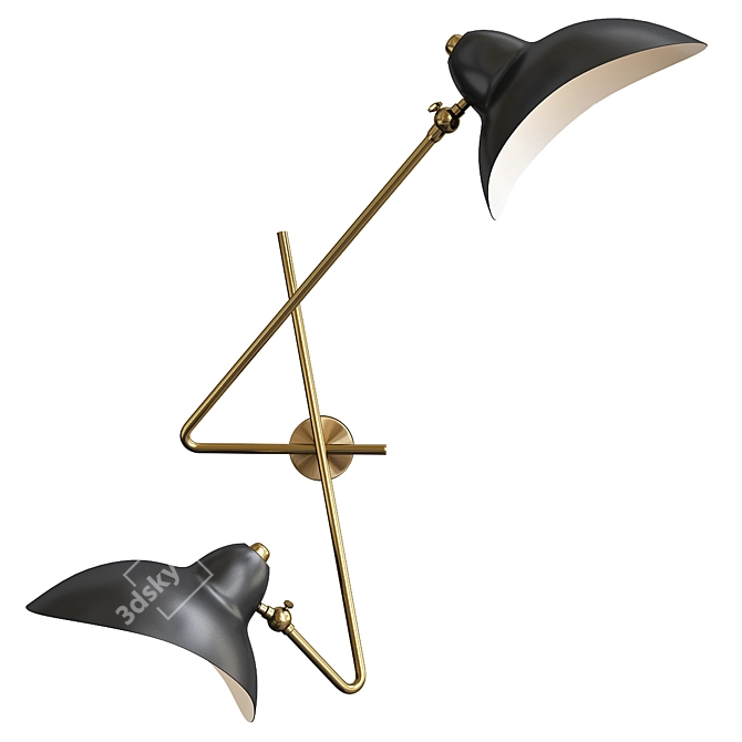 Sleek York Design Lamp 3D model image 1